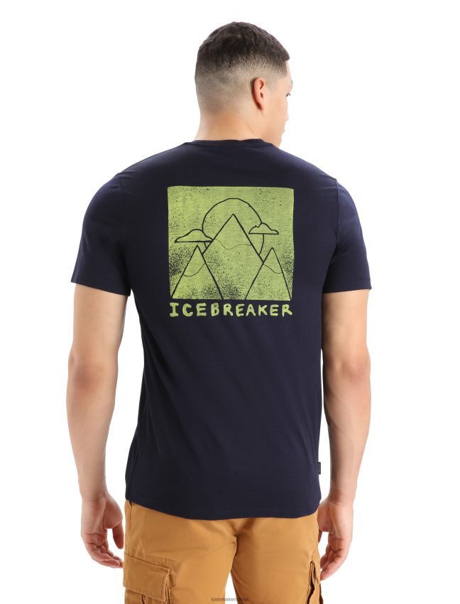 Icebreaker merino tech lite ii t-krekls ar īsām piedurknēm alp ascension vīriešiem pusnakts flote apģērbs 622ZJ377 Icebreaker merino tech lite ii t-krekls ar īsām piedurknēm alp ascension vīriešiem pusnakts flote apģērbs 622ZJ377